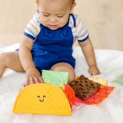 Melissa & Doug Multi-Sensory Soft Taco Fill & Spill Infant Toys for Babies Ages 6+ Months | Sensory Play | Baby Toys | A
