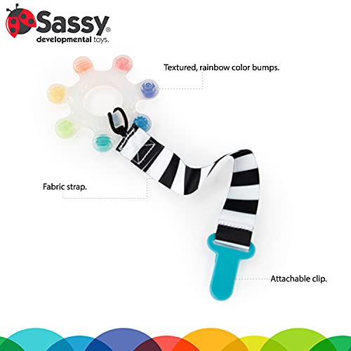 Rainbow Star Teether with Keeper | Textured Silicone Teether for Teething Babies | Ages 3+ Months and Up  
Rainbow Star