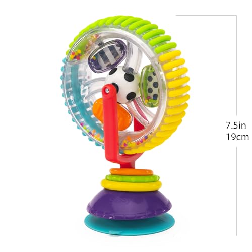 Sassy Wonder Wheel Spinning High Chair Tray Toy for Toddlers and Babies 6+ Months - Promotes Development and Entertains