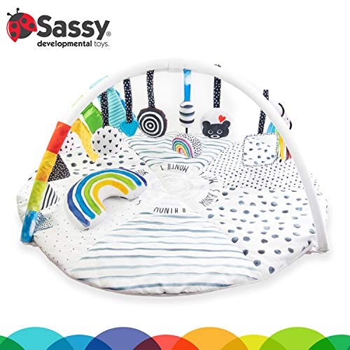 Sassy Stages STEM Developmental Play Gym for Babies & Toddlers
Sassy Stages Sensory Tummy Time Activity Play Mat for Bab
