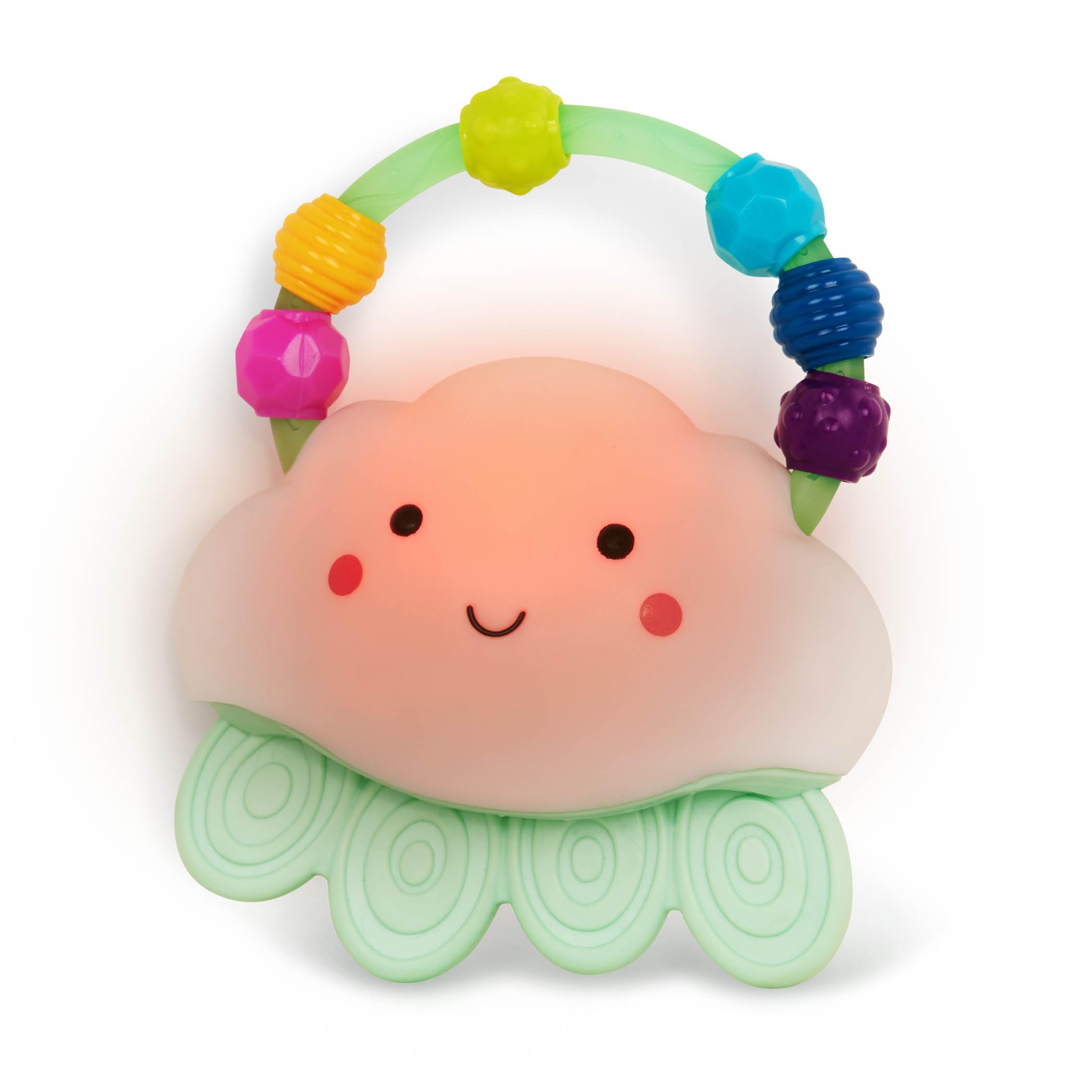 B. Toys B. Baby Rain-Glow Squeeze Light-Up Cloud Rattle for Babies 3 Months +
| B. Toys B. Baby Teething Rattle with Ra