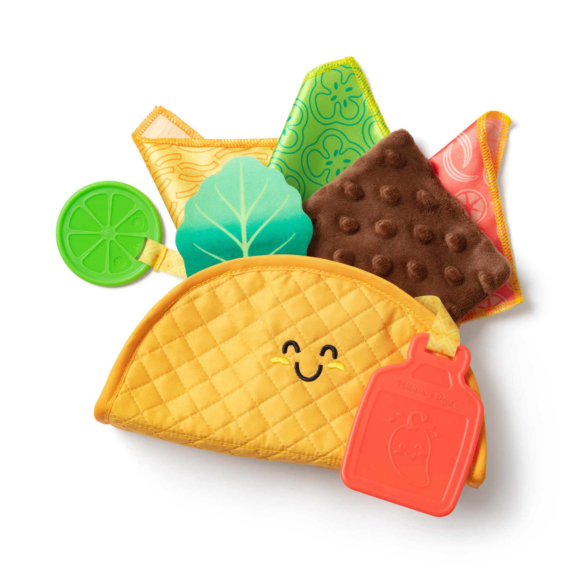 Melissa & Doug Multi-Sensory Soft Taco Fill & Spill Infant Toys for Babies Ages 6+ Months | Sensory Play | Baby Toys | A